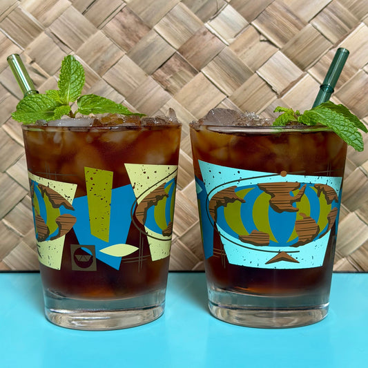 Witco Decor's 'World Renown' Mai Tai Cocktail Glass (1) - Ready to Ship!