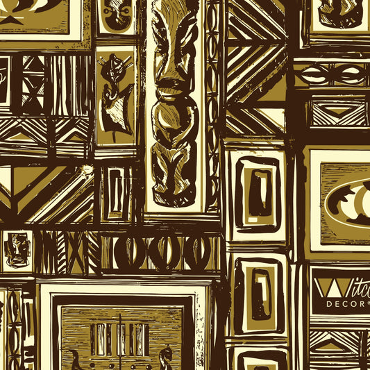 Witco Decor's 'Westenhaver Tapa' Aloha Skirt with Pockets - Ready to Ship!