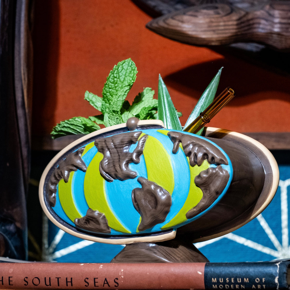 Witco Globe: Green · Ceramic Tiki Mug · Pre-Order