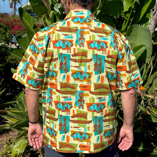 Witco Decor's 'World Renown' Classic Aloha Button-Up Shirt - Unisex - Ready to Ship! (FREE SHIPPING in U.S.)