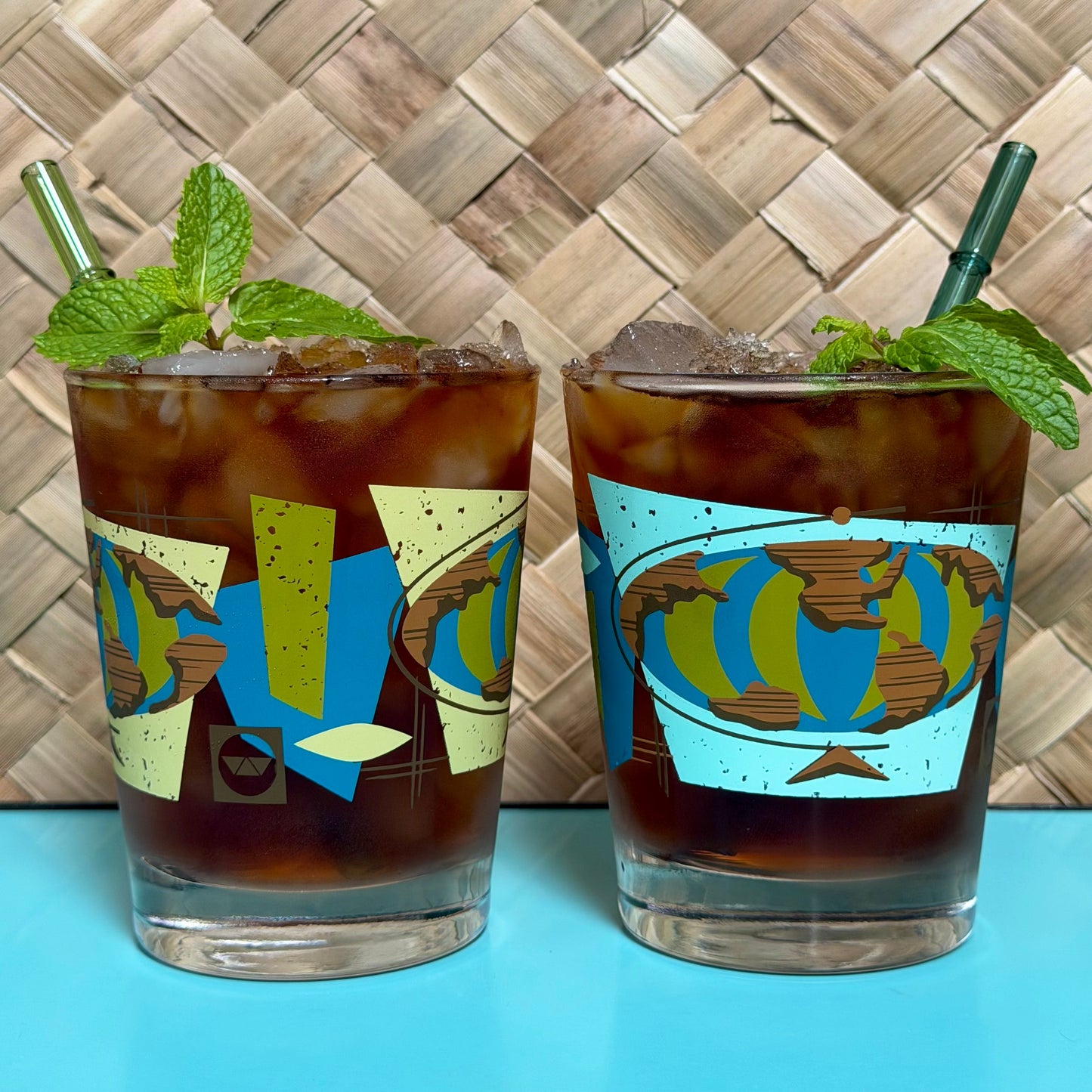 Witco Decor's 'World Renown' Mai Tai Cocktail Glass (1) - Ready to Ship!