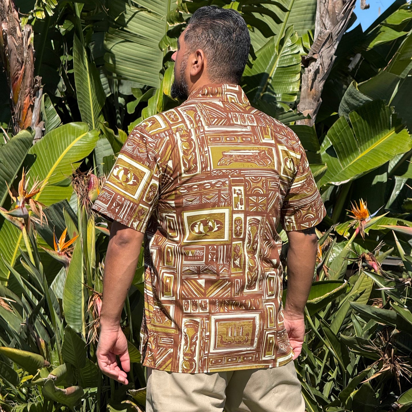 Witco Decor's 'Westenhaver Tapa' Classic Aloha Button-Up Shirt - Unisex - Ready to Ship!