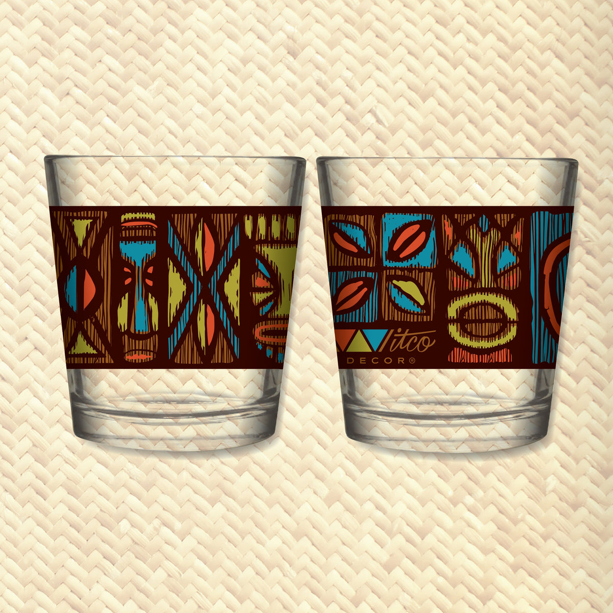 Witco Decor's 'Classic Carvings' Mai Tai Cocktail Glass (1) - Ships Early September!