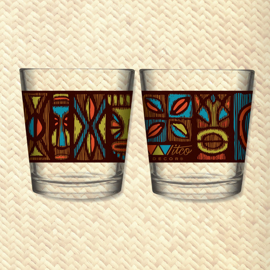Witco Decor's 'Classic Carvings' Mai Tai Cocktail Glass (1) - Ships Early September!
