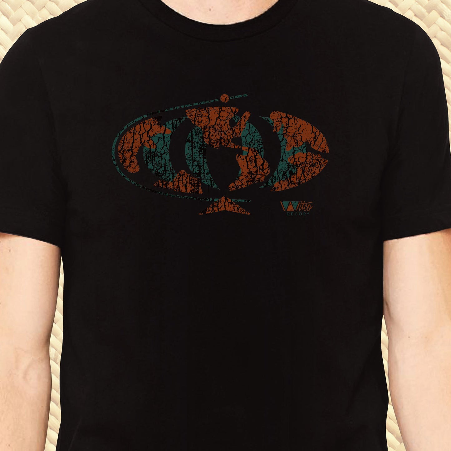 Witco Decor's 'World Renown' Black Unisex Tee - Ready to Ship!